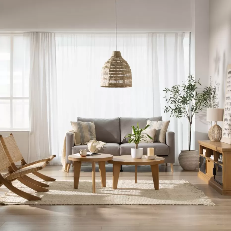 Best Sale Amaia Ensemble de 2 tables basses en bois massif de manguier Salon | Tables D'appoint