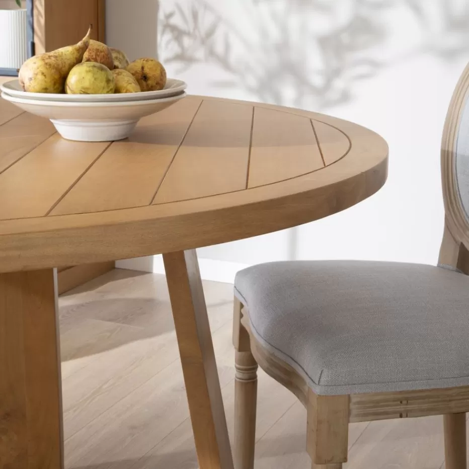 Best Sale Amaia Table à manger ronde en bois massif de manguier Salles À Manger | Tables Rondes