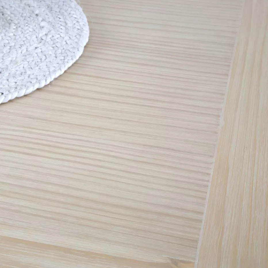 Hot Blay Table à manger extensible carrée 90/180 en bois couleur naturelle Salles À Manger | Tables En Bois