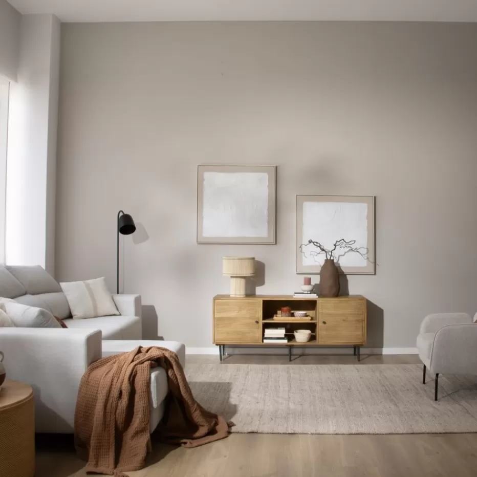 Flash Sale Boreal Meuble tv en bois massif de manguier et métal Salon | Meubles Tv