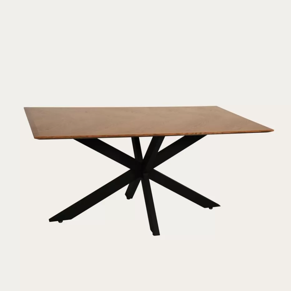 New Bridger Mesa de comedor rectangular de madera y metal Salles À Manger | Tables De Cuisine