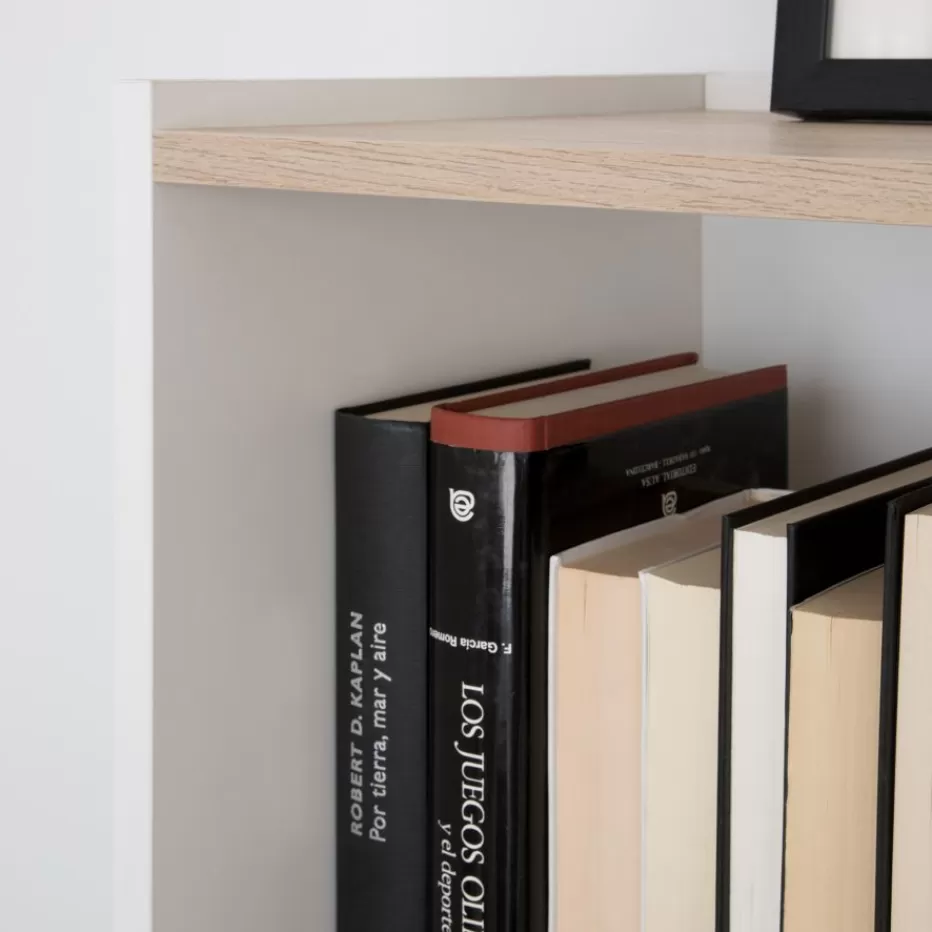 Flash Sale Canes étagère blanc mat et naturel duna Enfant Chambre Pour Jeunes Et Enfants | Meubles Auxiliaires