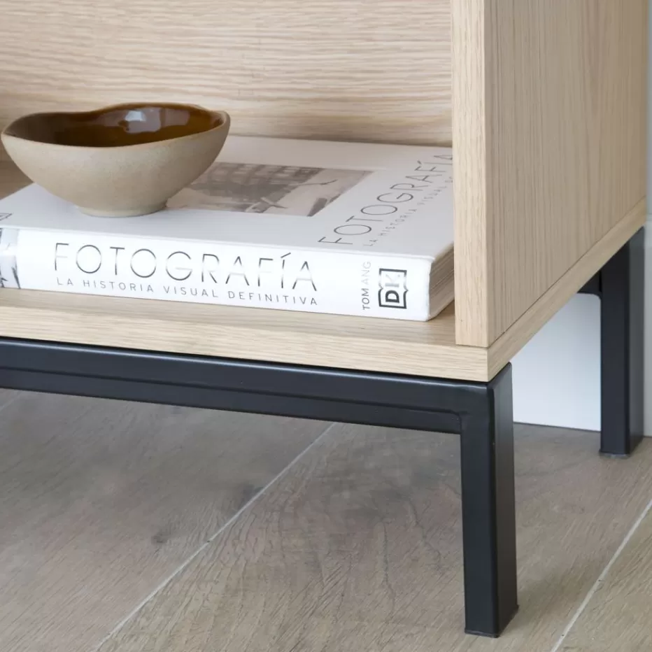 Sale Coimbra étagère en bois et métal Étagères
