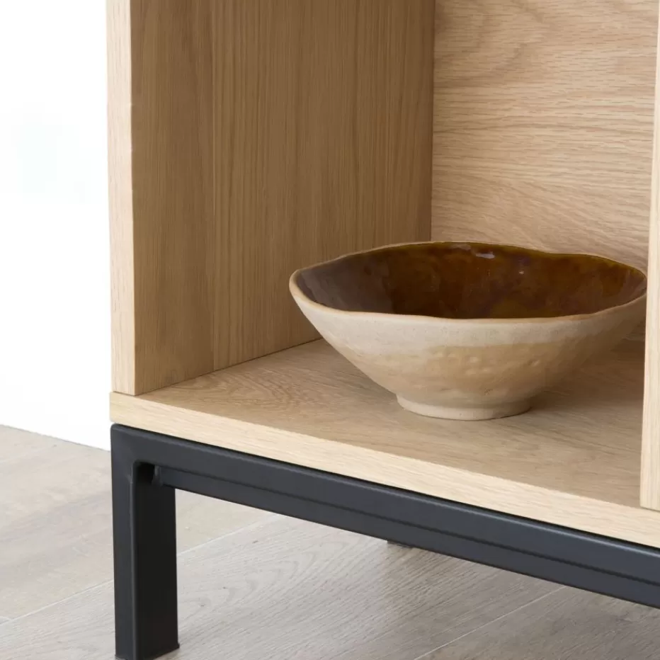 Sale Coimbra étagère en bois et métal Étagères