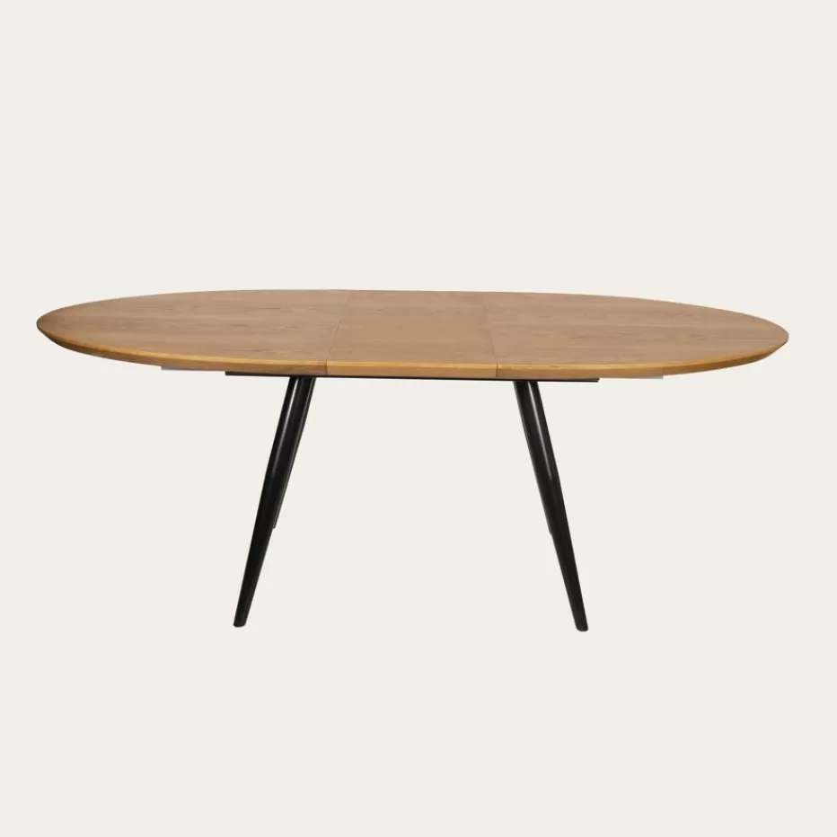 Cheap Didier Mesa de comedor extensible ovalada 160/200 de madera y metal Salles À Manger | Tables De Cuisine