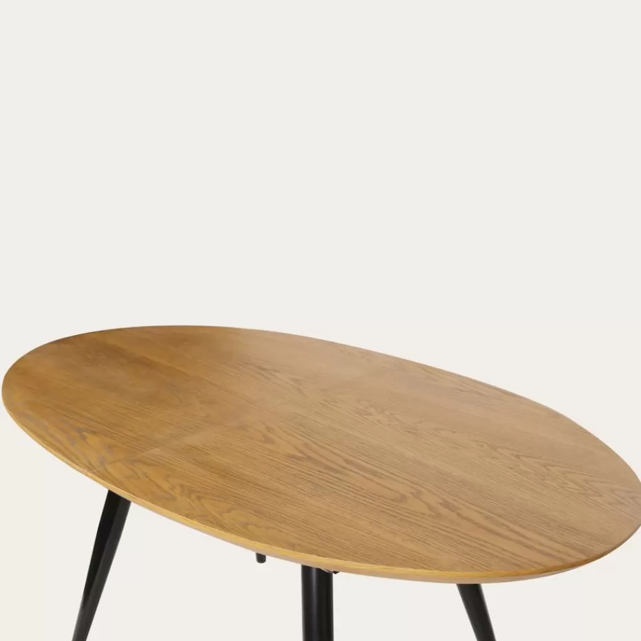 Cheap Didier Mesa de comedor extensible ovalada 160/200 de madera y metal Salles À Manger | Tables De Cuisine