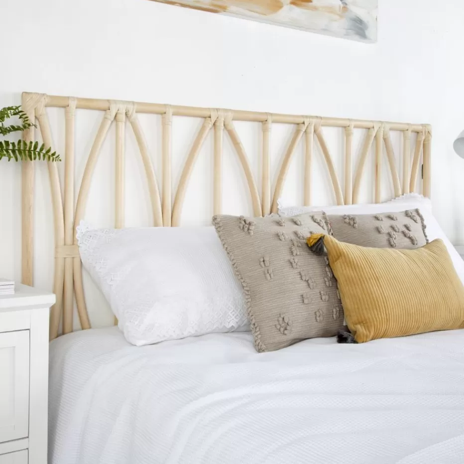 Best Sale Edna Tête de lit en rotin naturel pour lit de 150 et 160 Chambre | Têtes De Lit