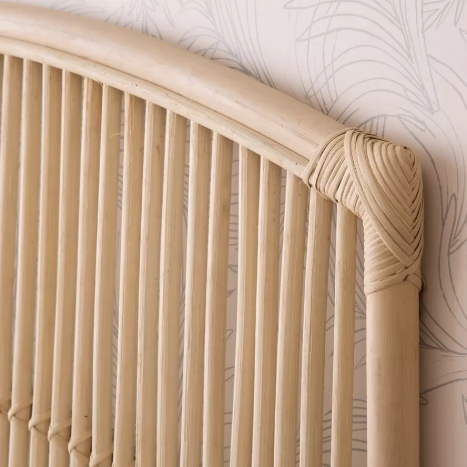 Fashion Elle Tête de lit en rotin naturel pour lit de 150 et 160 Chambre | Têtes De Lit