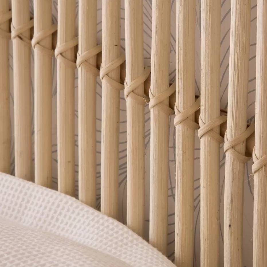 Fashion Elle Tête de lit en rotin naturel pour lit de 150 et 160 Chambre | Têtes De Lit