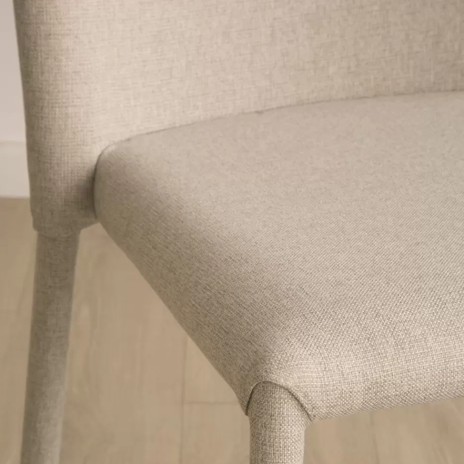 Outlet Ensemble De table extensible didier et 4 chaises de salle à manger beige beirut Salles À Manger | Tables Blanches