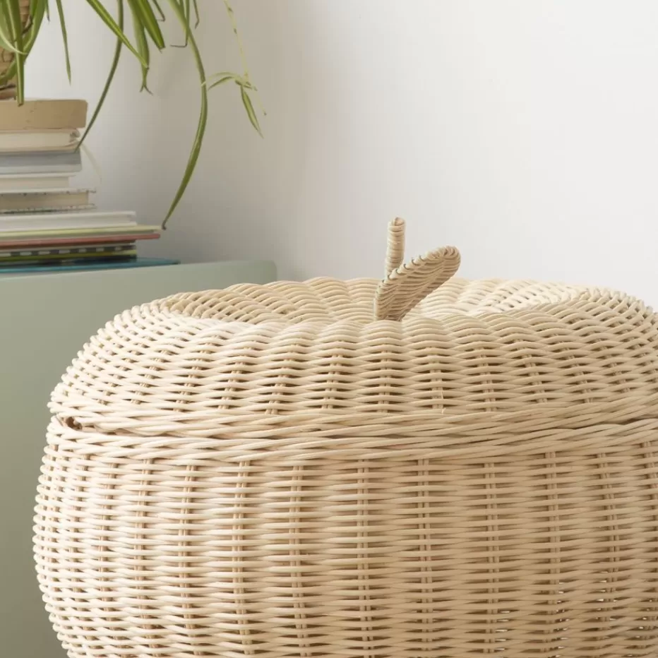 Best Fruit Panier en rotin naturel en forme de pomme Enfant Chambre Pour Jeunes Et Enfants | Paniers