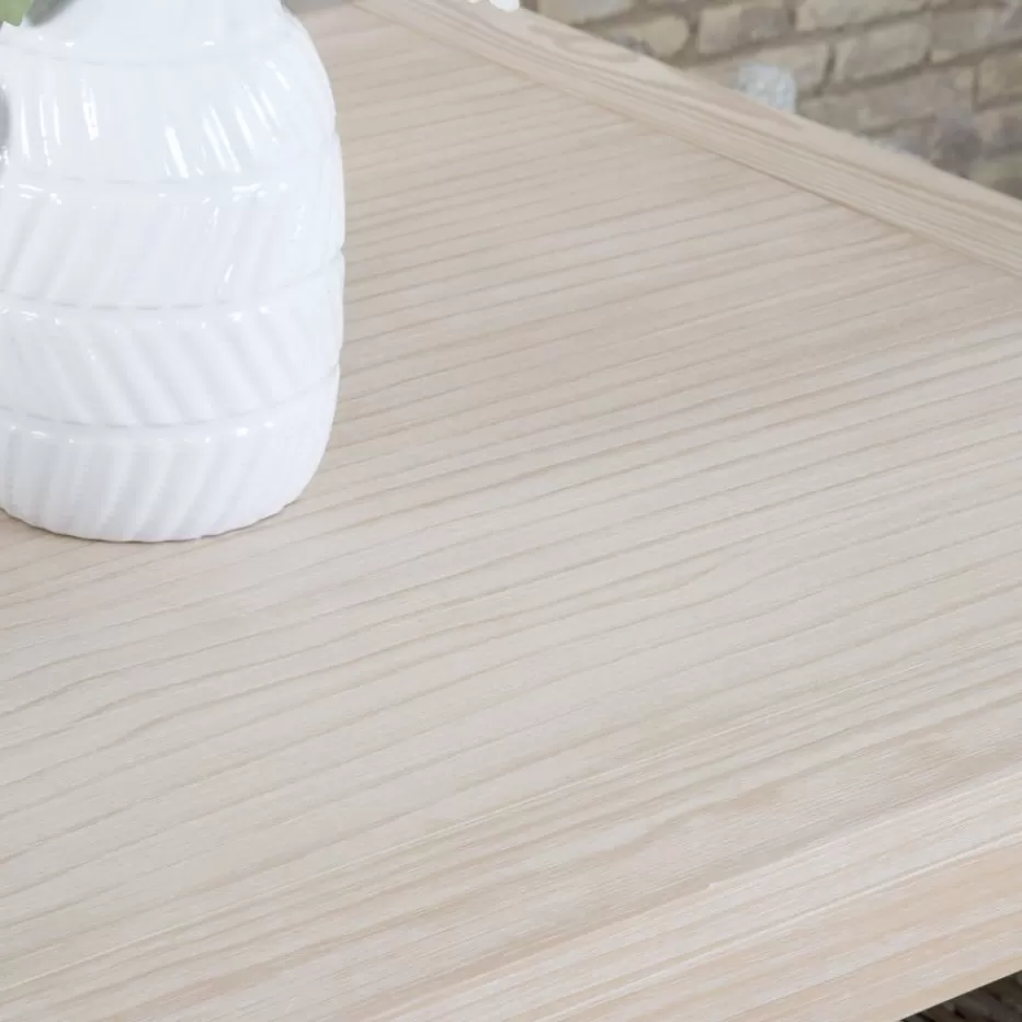 New Gael Table à manger extensible rectangulaire 140/190 en bois couleur naturelle Salles À Manger | Tables En Bois