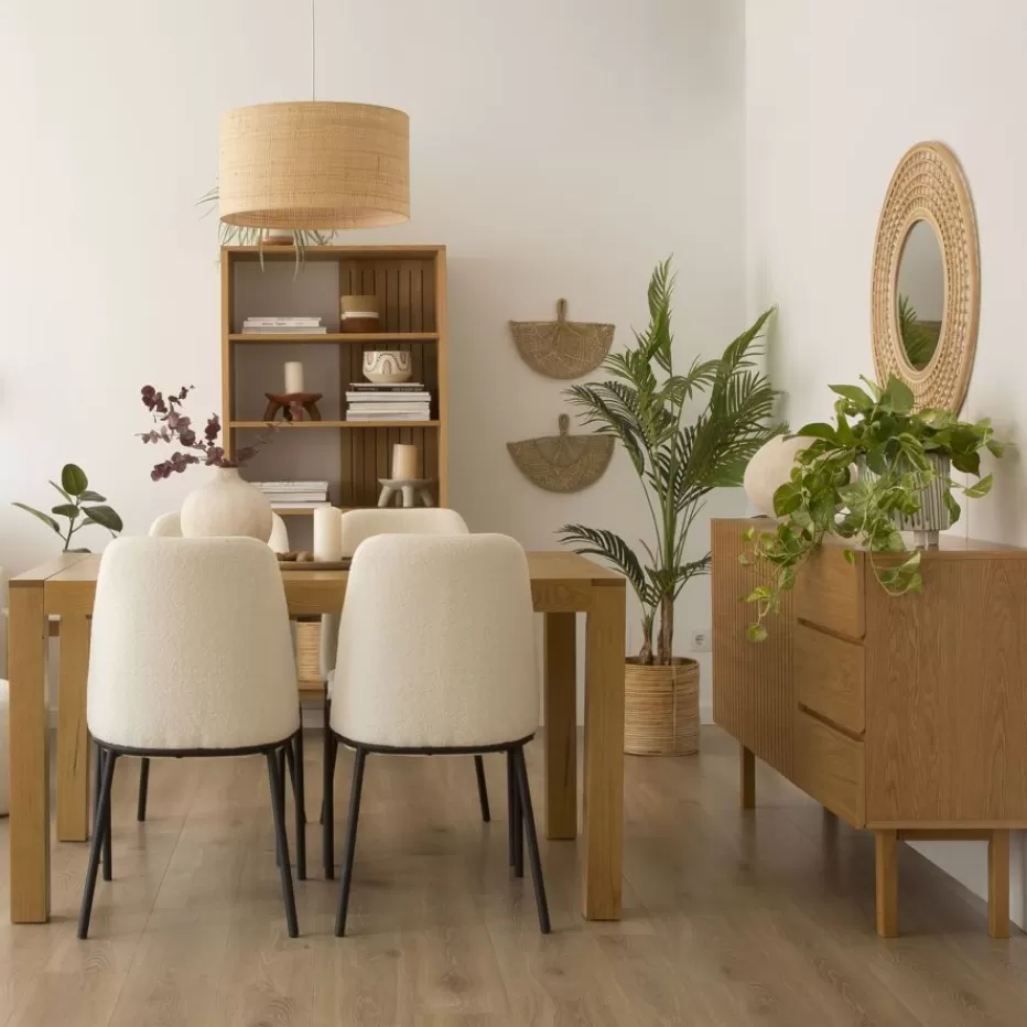 Best Gael Table à manger extensible rectangulaire 140/190 en bois massif de chêne Salles À Manger | Tables En Bois