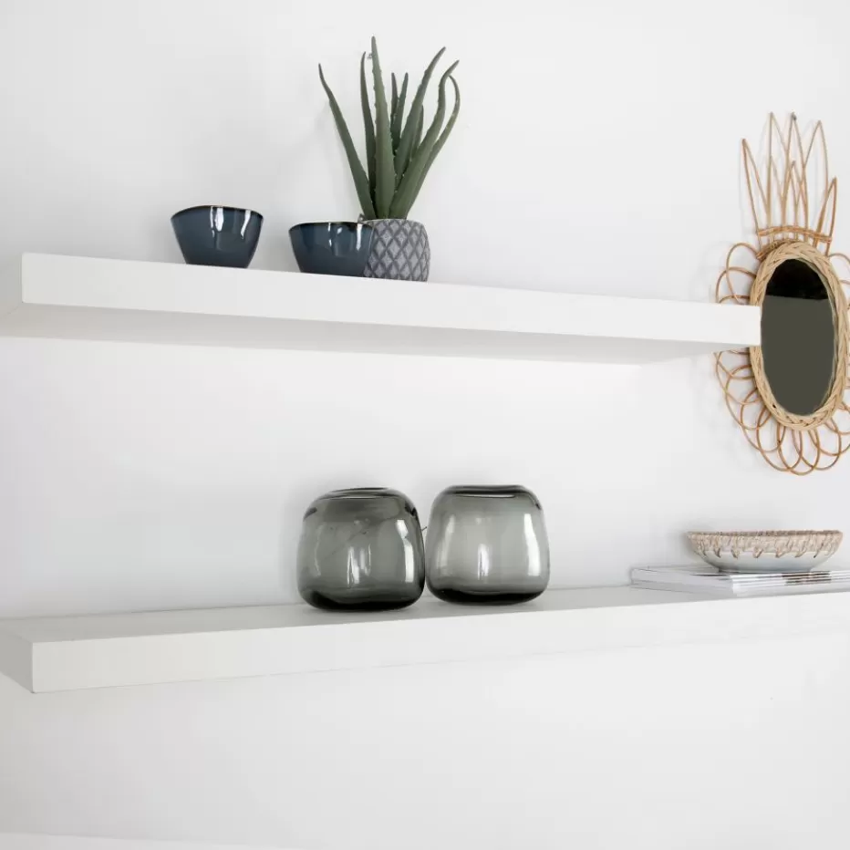 Sale Gante étagère murale laqué blanche de 150 cm Étagères Murales Et Cubes | Étagères Murales Et Cubes