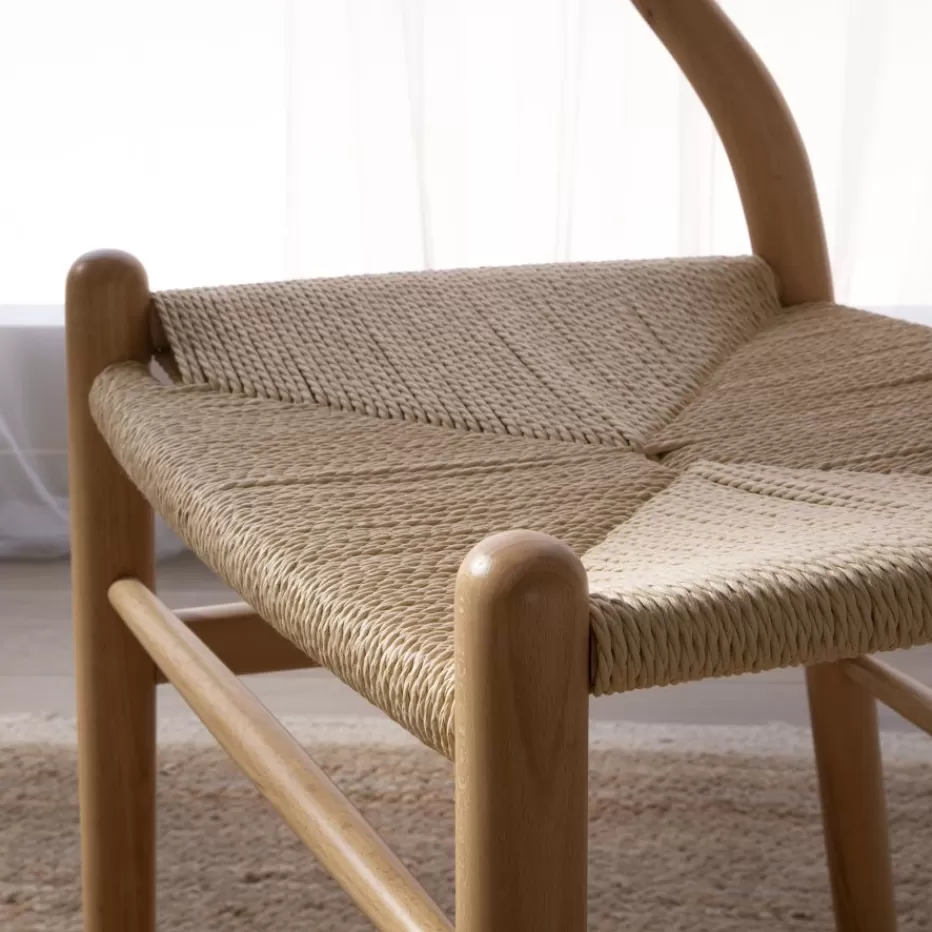 New Isola Chaise en bois massif de couleur naturelle Salles À Manger | Chaises Modernes