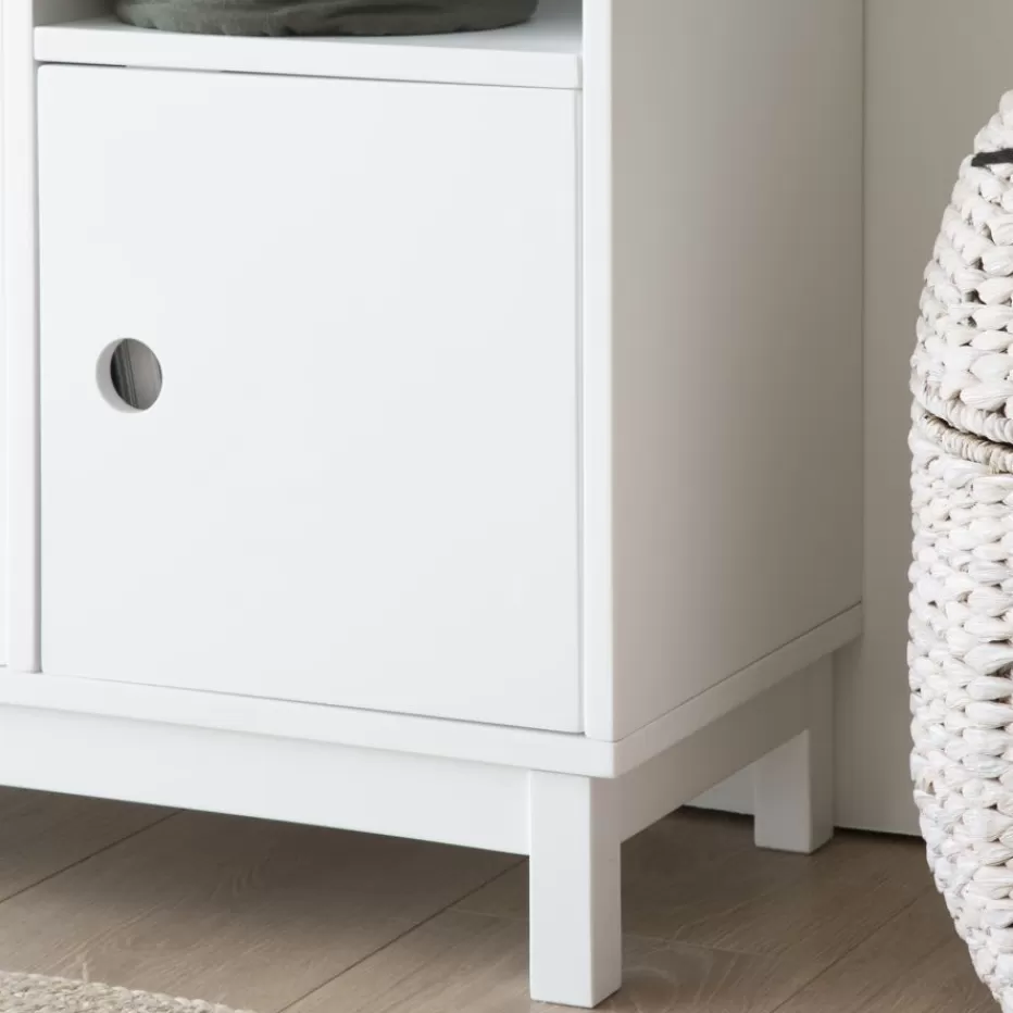 Cheap Kadi Meuble enfant avec espace de rangement laqué en blanc Enfant Chambre Pour Jeunes Et Enfants | Chambre
