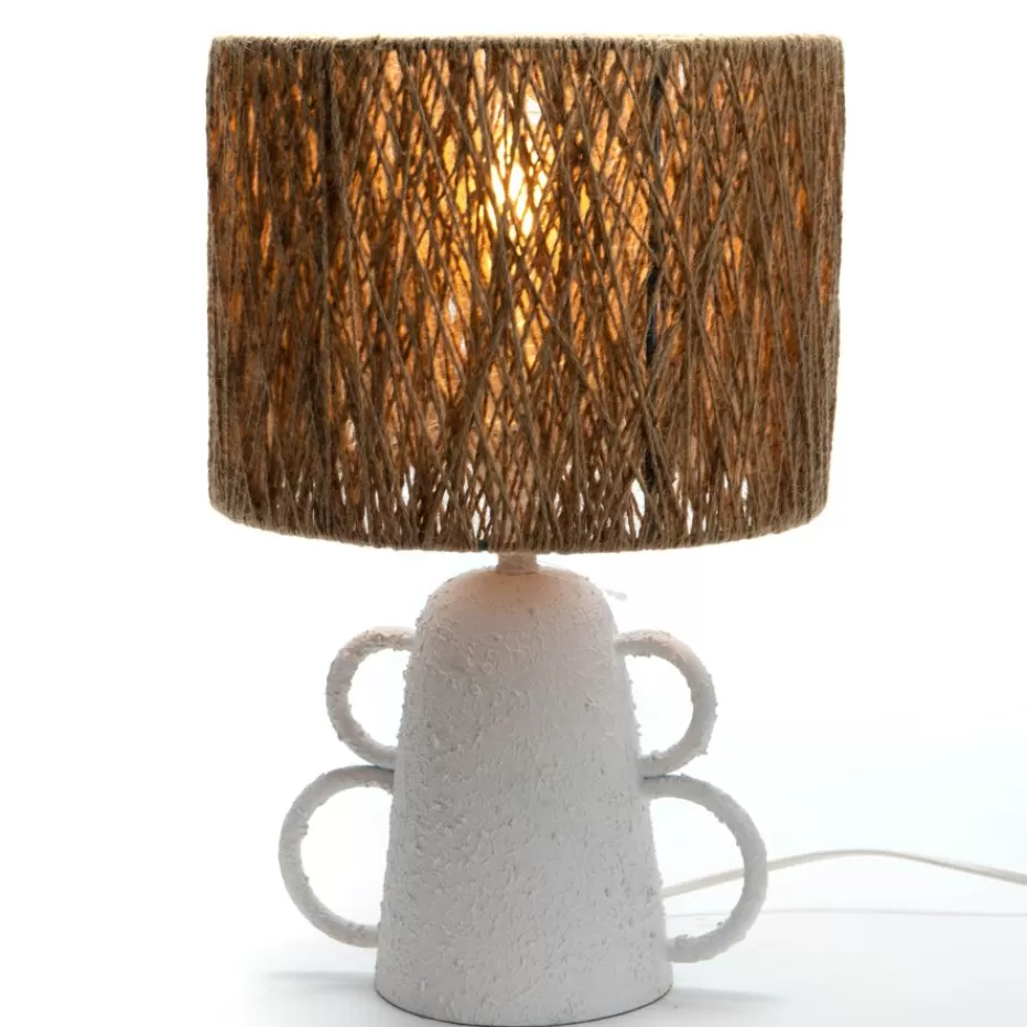 Sale Karla Lampe de table en métal et corde Lampes De Table