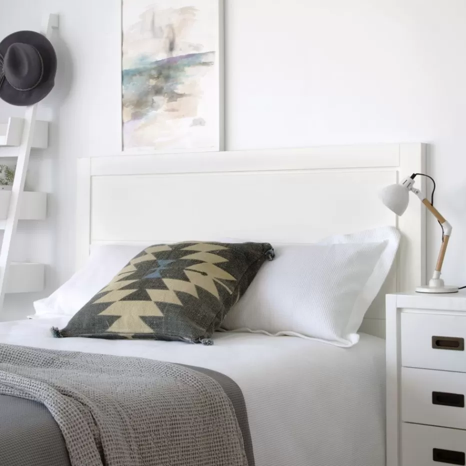 Sale Kehra Tête de lit pour lit de 150 et 160 laqué en blanc Chambre | Têtes De Lit