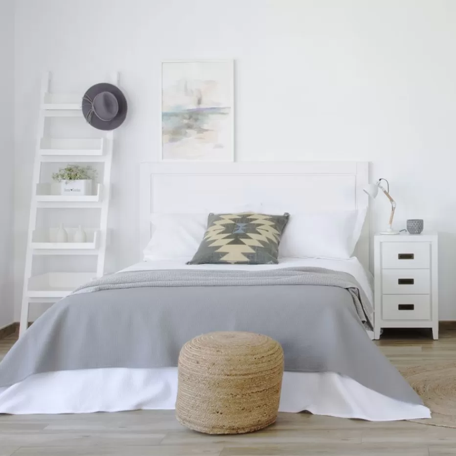 Sale Kehra Tête de lit pour lit de 150 et 160 laqué en blanc Chambre | Têtes De Lit