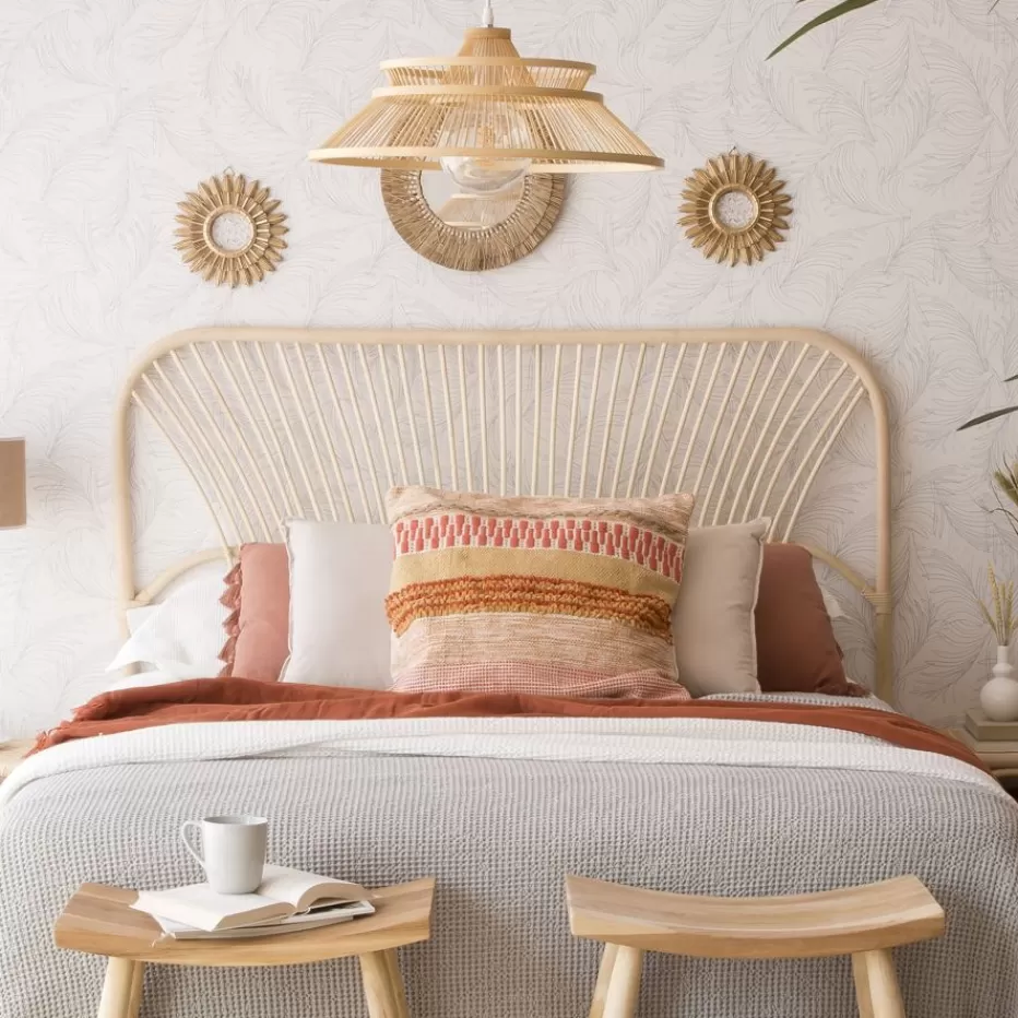 Shop Lux Tête de lit en rotin naturel pour lit de 150 et 160 Chambre | Têtes De Lit