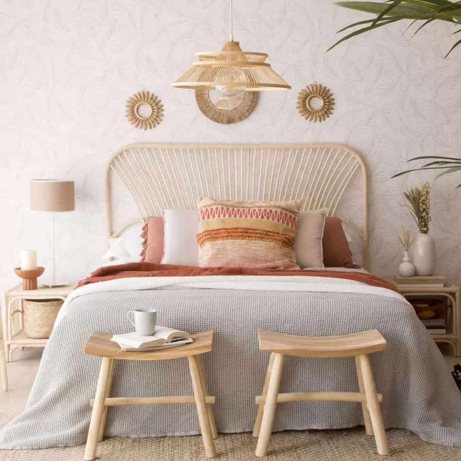 Shop Lux Tête de lit en rotin naturel pour lit de 150 et 160 Chambre | Têtes De Lit