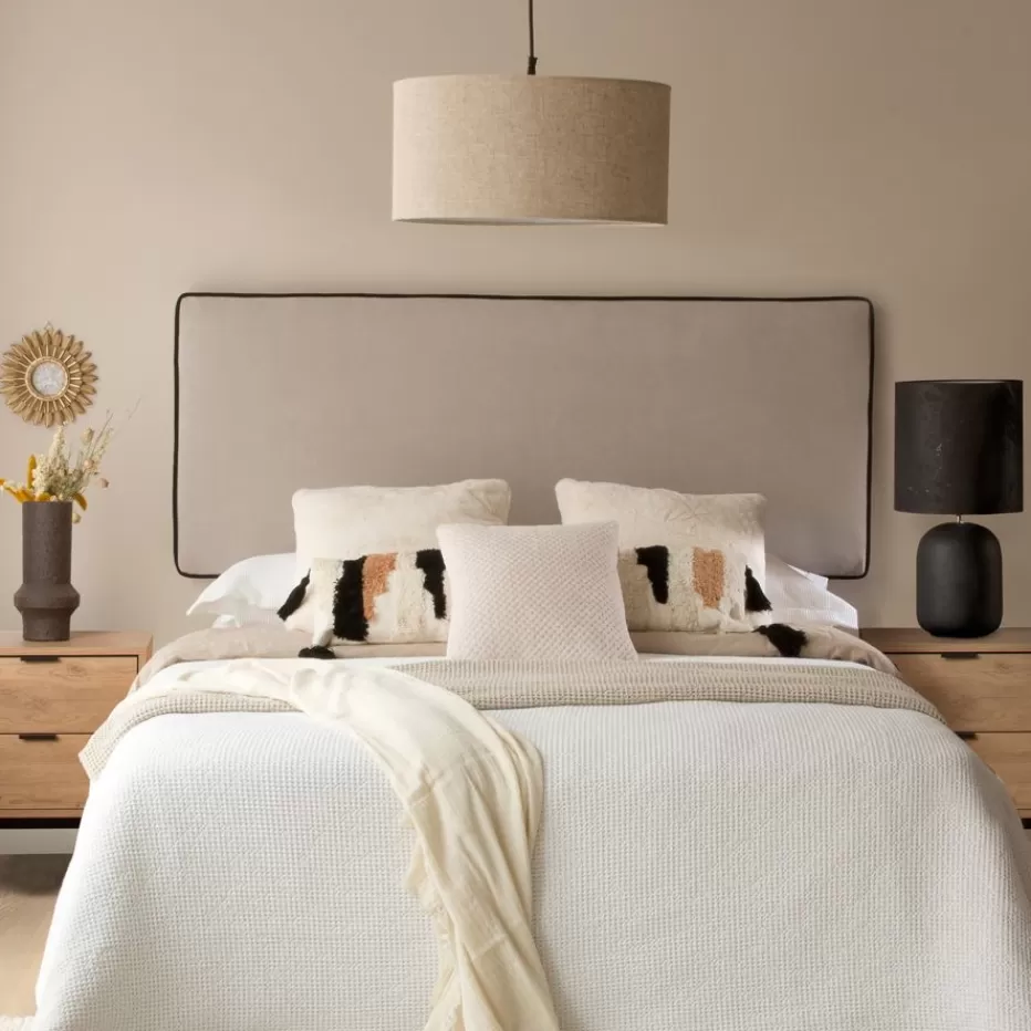 Best Sale Madary Tête de lit rembourrée beige pour lit de 150 et 160 Chambre | Têtes De Lit