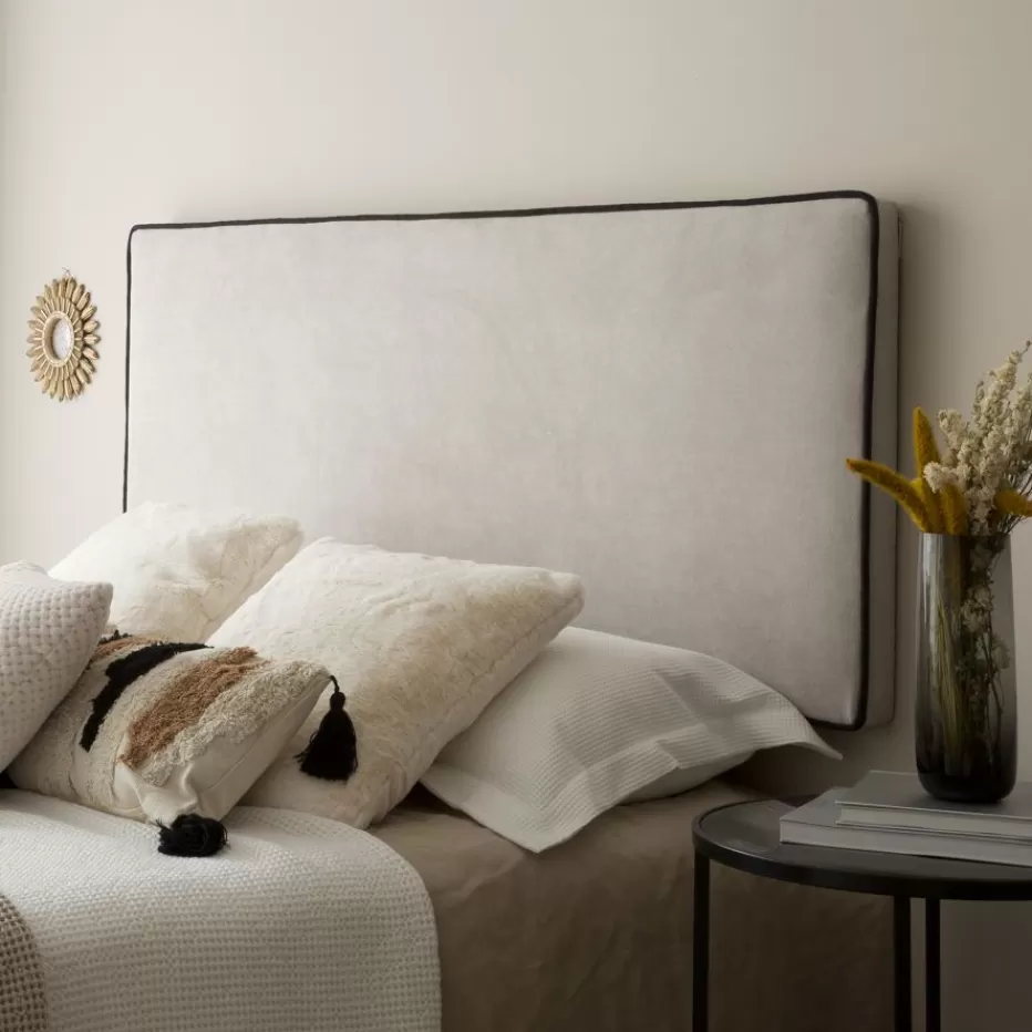Best Sale Madary Tête de lit rembourrée beige pour lit de 150 et 160 Chambre | Têtes De Lit