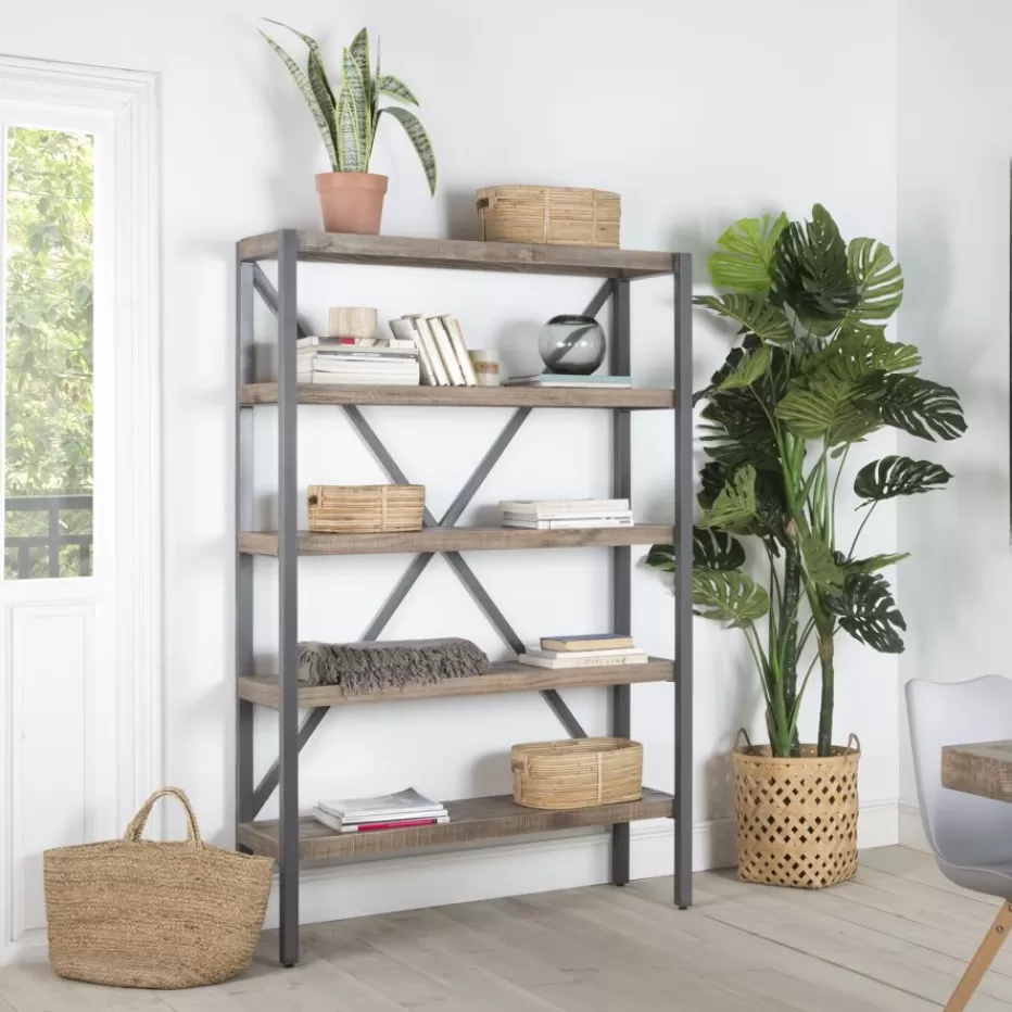 Flash Sale Manila étagère en bois massif 125" Étagères