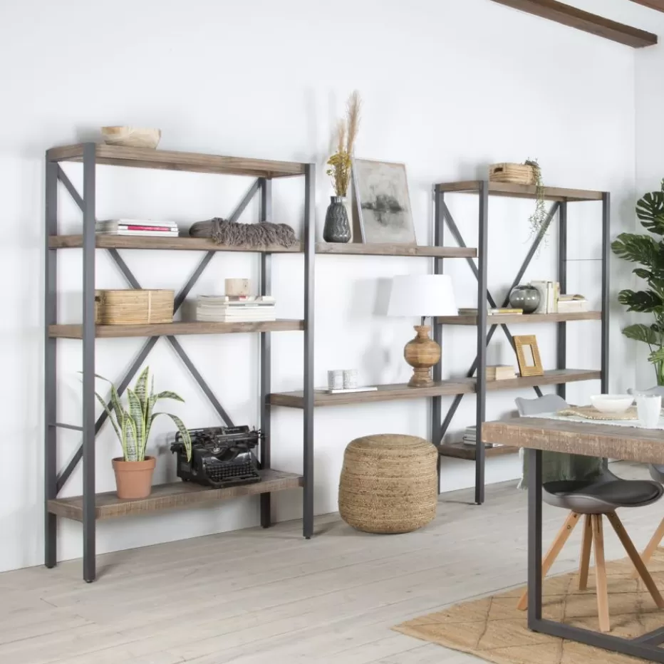 Flash Sale Manila étagère en bois massif 125" Étagères