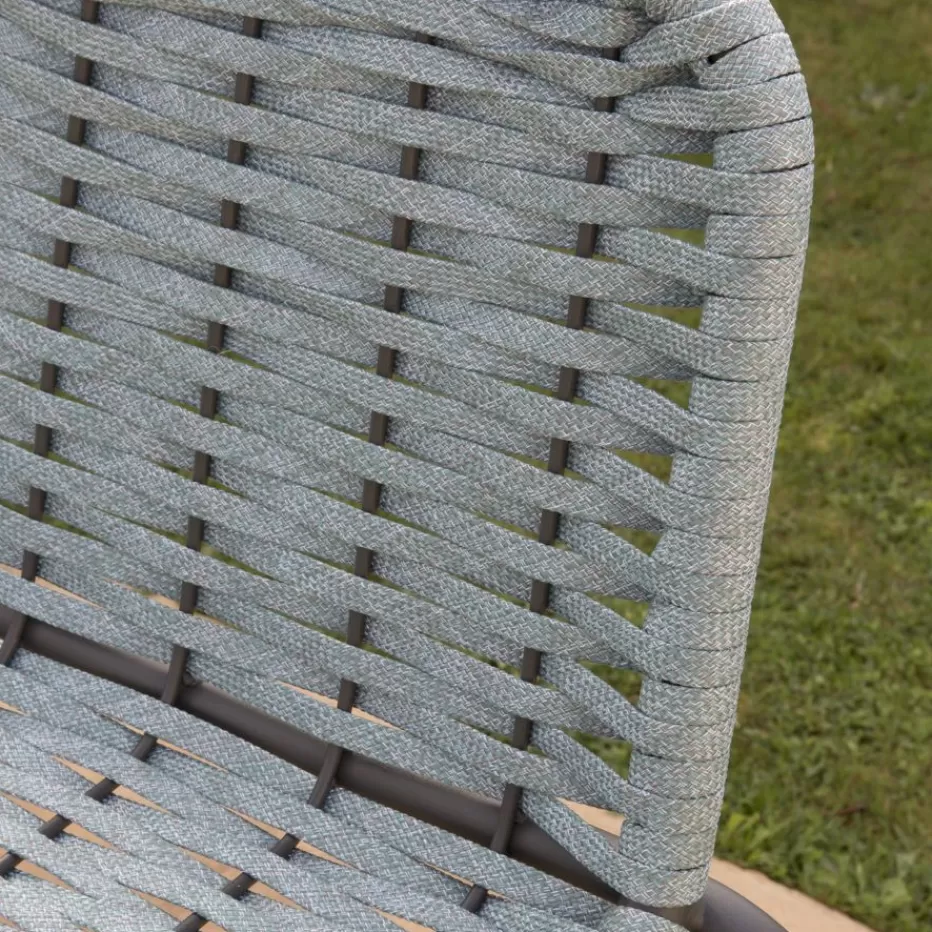 Outlet Mink Tabouret de jardin en corde tourmaline et aluminium graphite Tabourets De Jardin