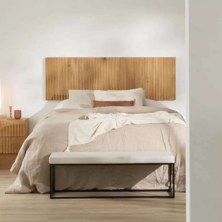 Cheap Nolan Cabecero de madera maciza de mango para cama de 150 y 160 Chambre | Têtes De Lit