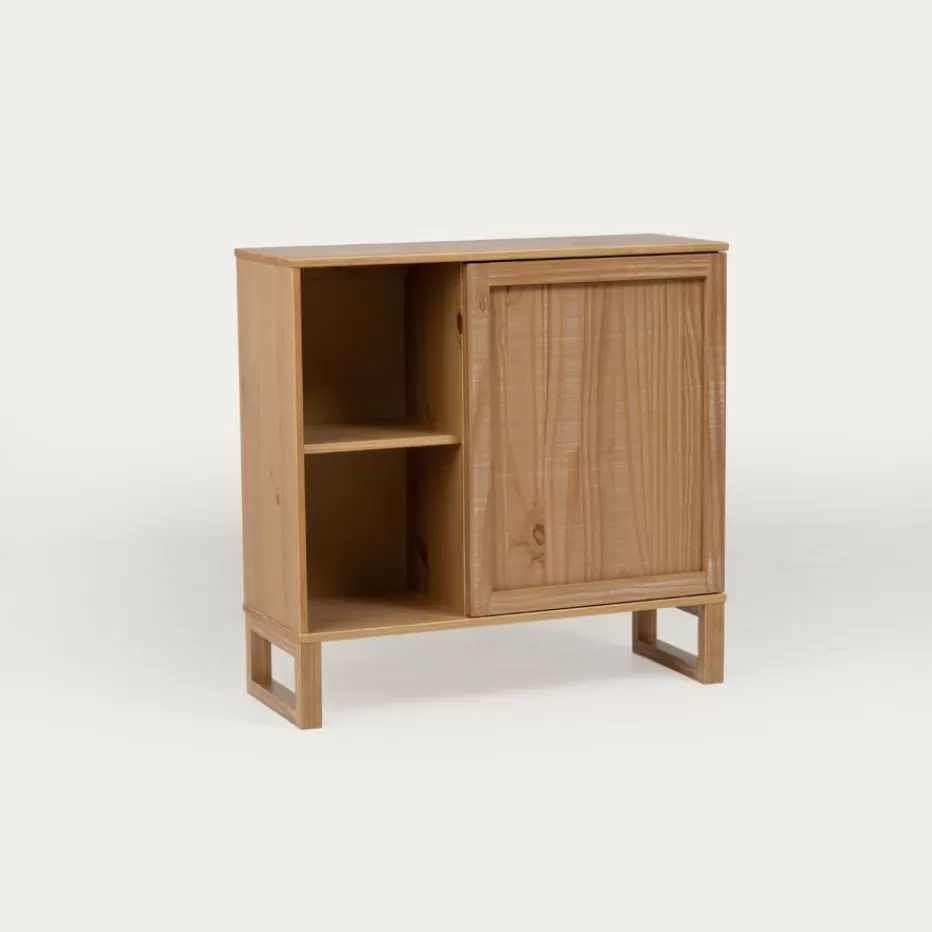 Shop Olivia Meuble d'entrée avec espace de rangement en bois massif naturel Salle | Salles À Manger