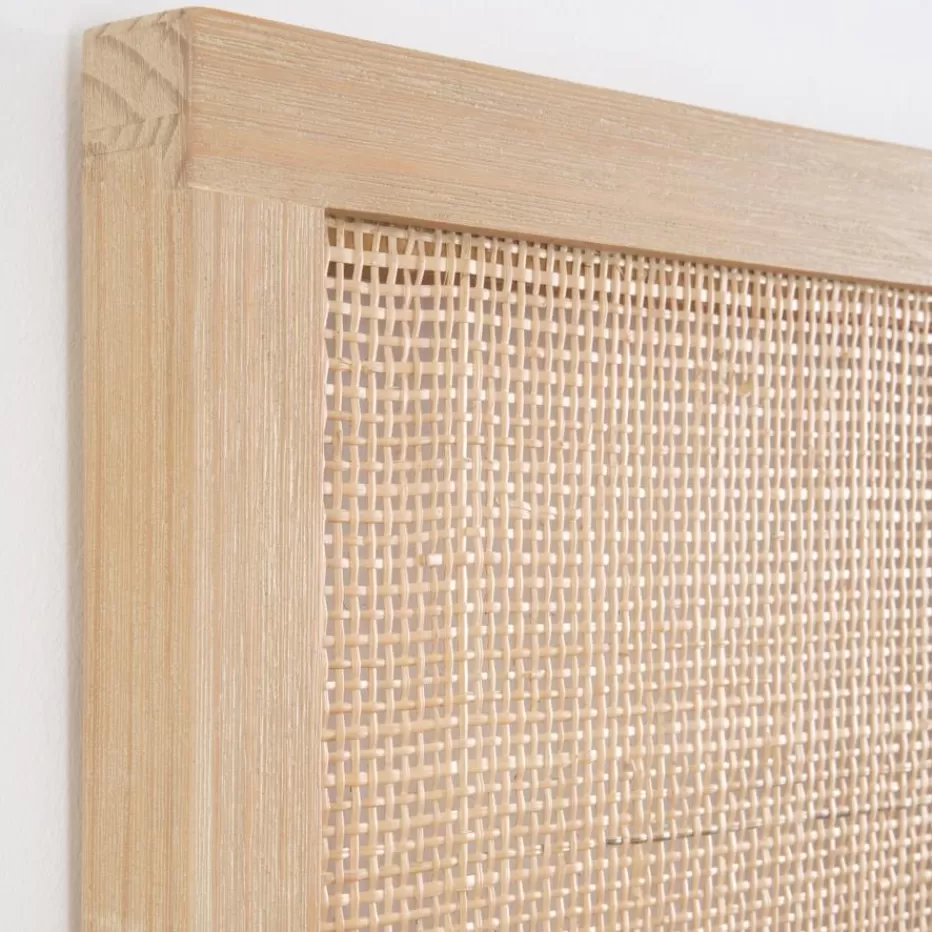 Cheap Pandora Tête de lit en bois et rotin pour lit de 150 et 160 Chambre | Têtes De Lit