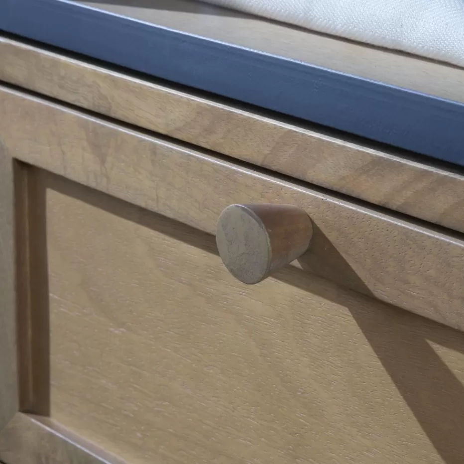 Best Sale Parma Table de chevet en bois massif de manguier et métal Chambre | Tables De Chevet