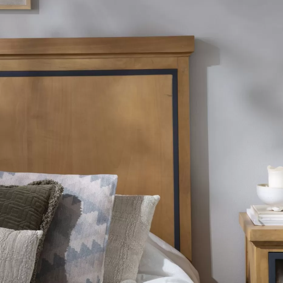 New Parma Tête de lit en bois massif de manguier et métal pour lit de 150 et 160 Chambre | Têtes De Lit