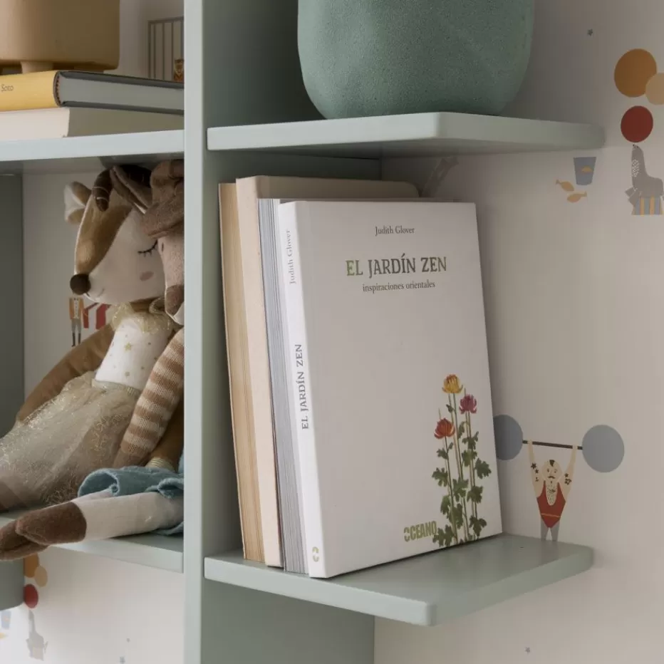 Flash Sale Rony étagère murale en bois de couleur vert d'eau Enfant Chambre Pour Jeunes Et Enfants | Étagères