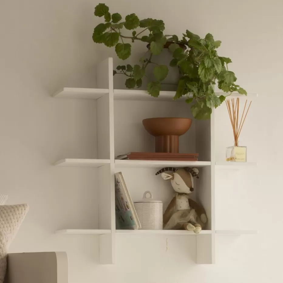 Cheap Rony étagère murale laqué blanche Enfant Chambre Pour Jeunes Et Enfants | Étagères