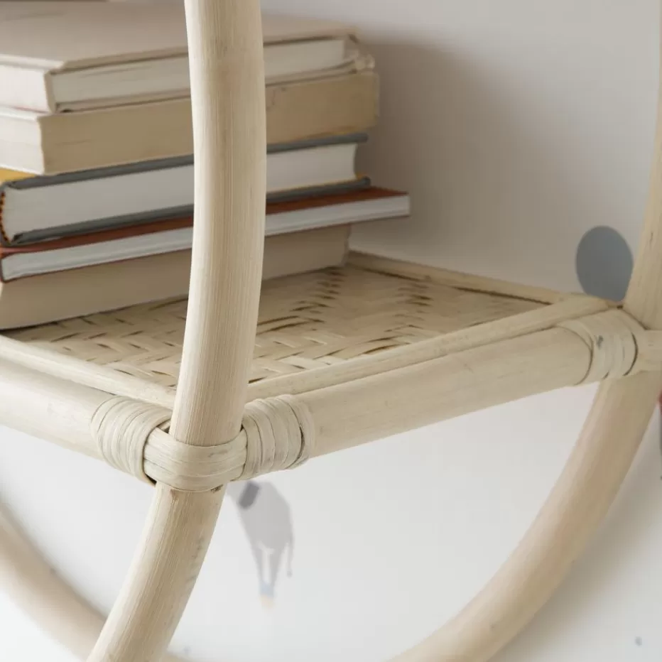 Outlet Solei étagère murale ronde en rotin naturel Enfant Chambre Pour Jeunes Et Enfants | Décoration Murale Pour Enfants