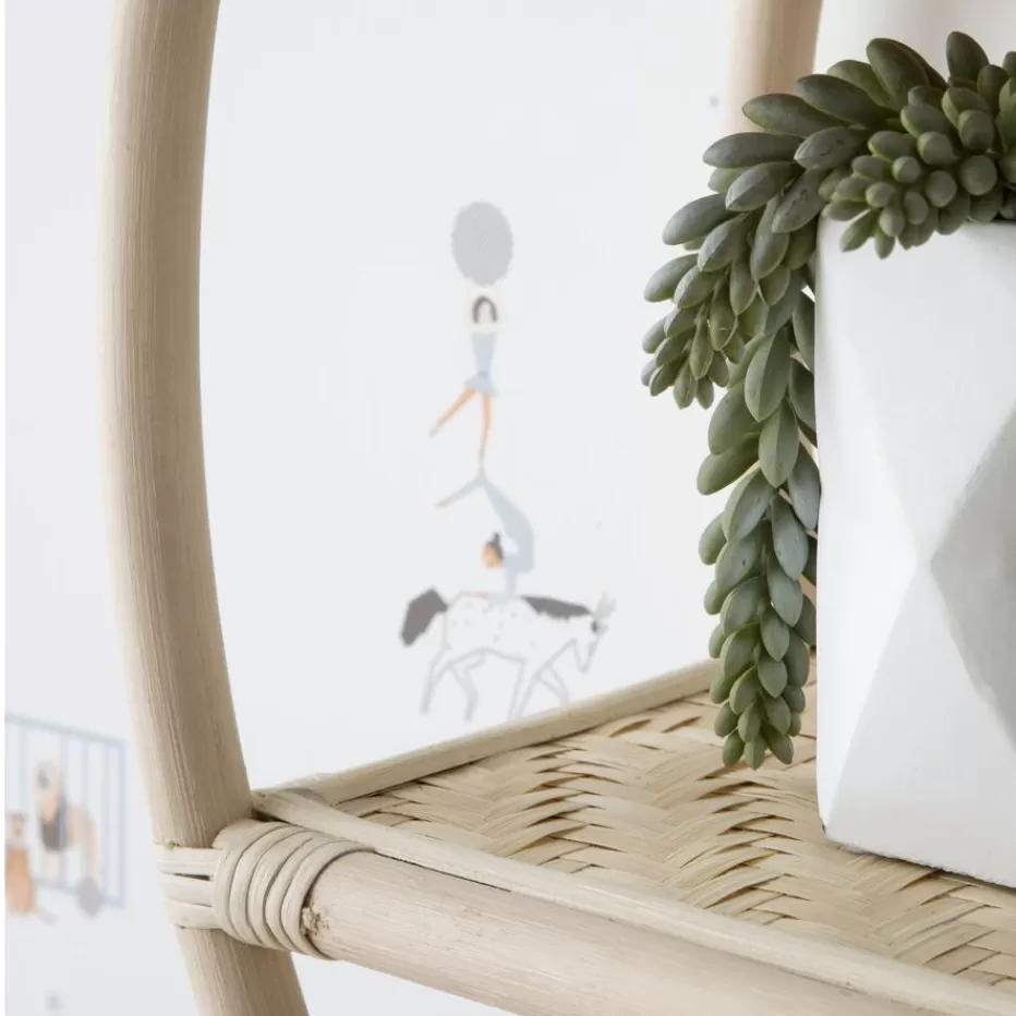Outlet Solei étagère murale ronde en rotin naturel Enfant Chambre Pour Jeunes Et Enfants | Décoration Murale Pour Enfants