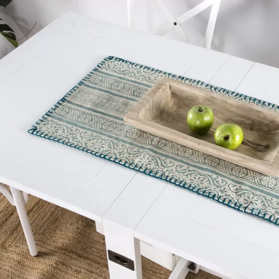 Fashion Tan Table à manger pliante rectangulaire tan 88/160 en bois laqué blanc Salles À Manger | Tables Blanches