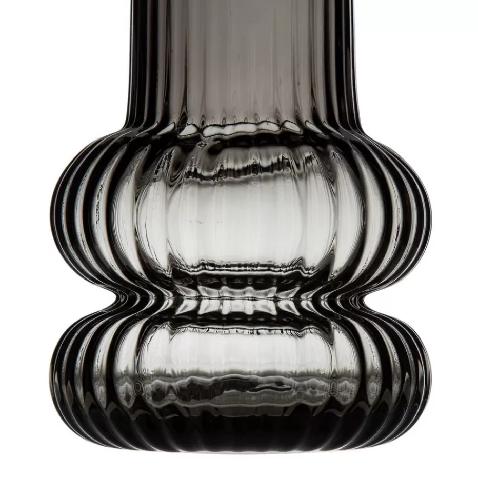 Hot Toko Vase gris en verre décoratif Vases Et Plateaux Décoratifs